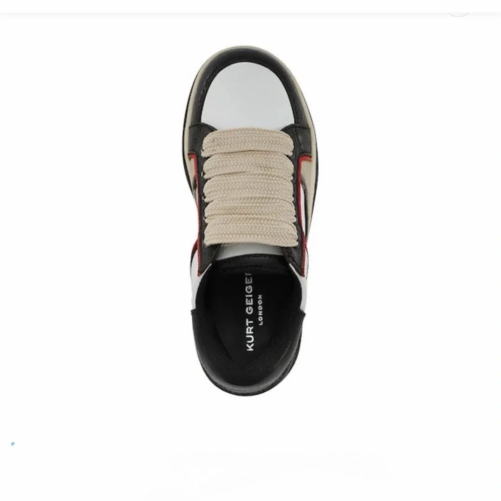 Kurt Geiger London Boy's Southbank Croco Leather Sneakers Sz 1 M big boy